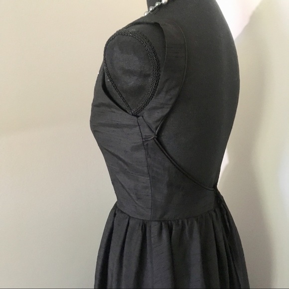 1950s Backless evening dress little black dress S - Picture 3 of 8